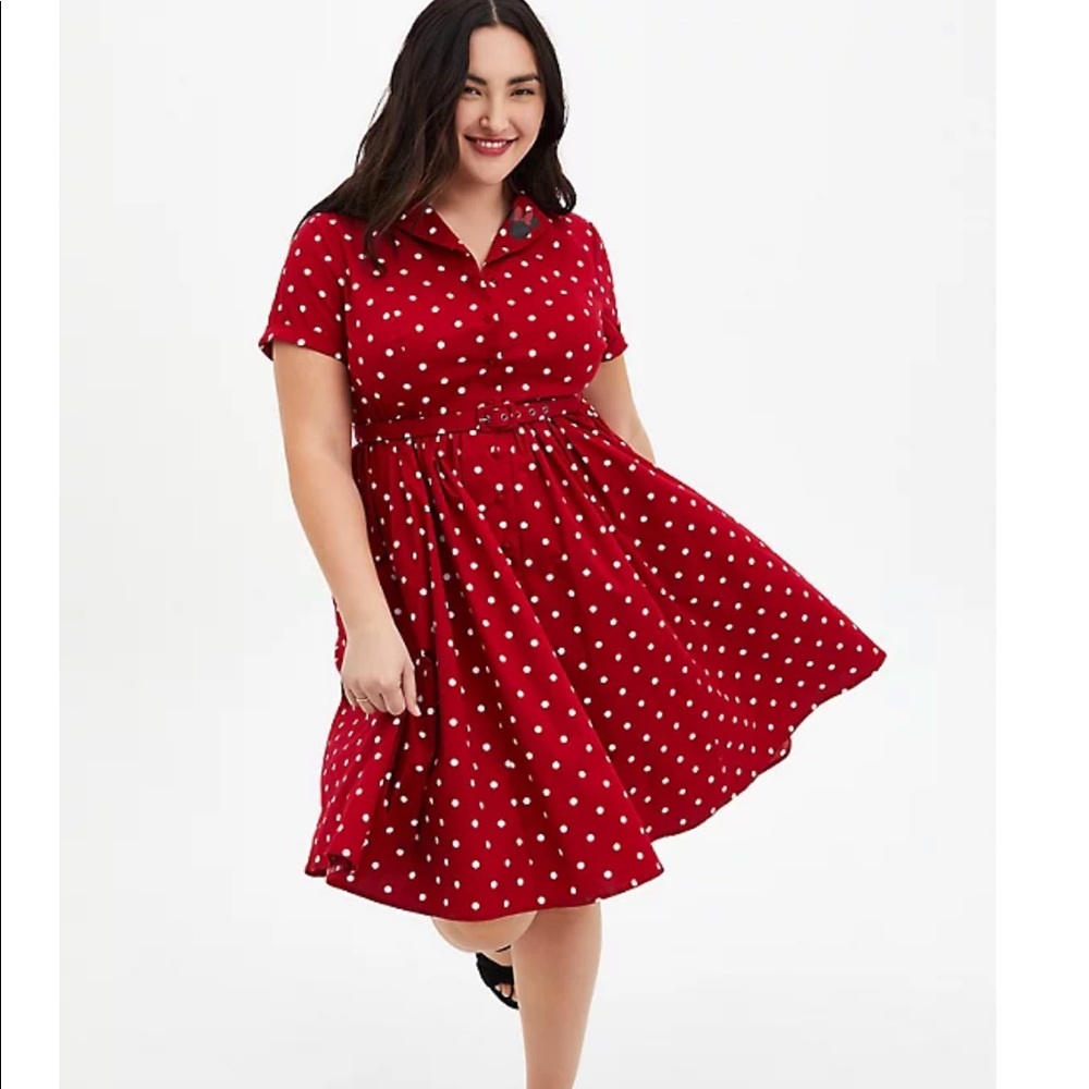 TORRID DISNEY MINNIE MOUSE RETRO SWING DRESS